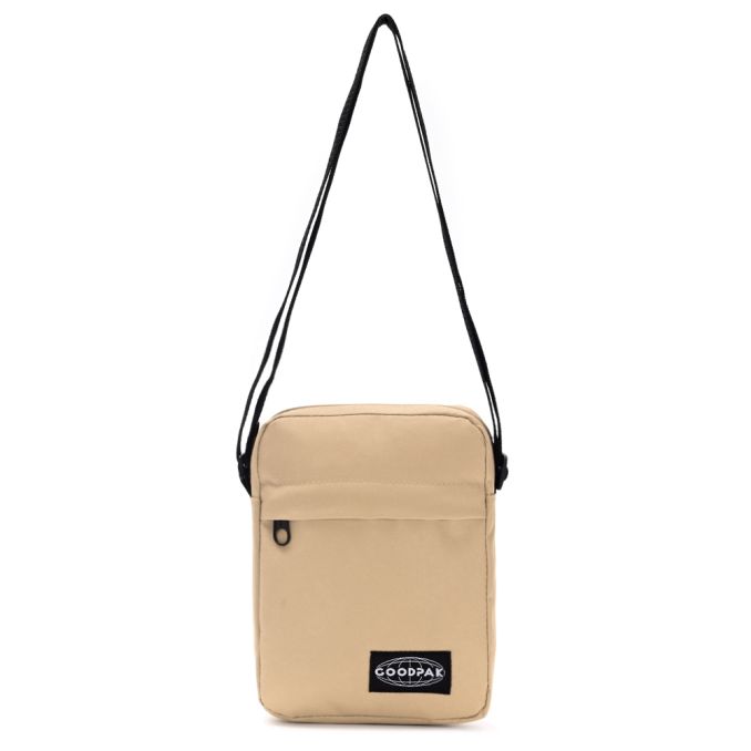 Morral Goodpak bolsillo delantero kaki 21x16x5.5cm; x1u
