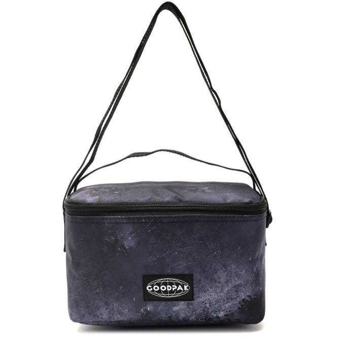 Lunchera Goodpak print Negro jaspeado 14x22x15 cm x1u.