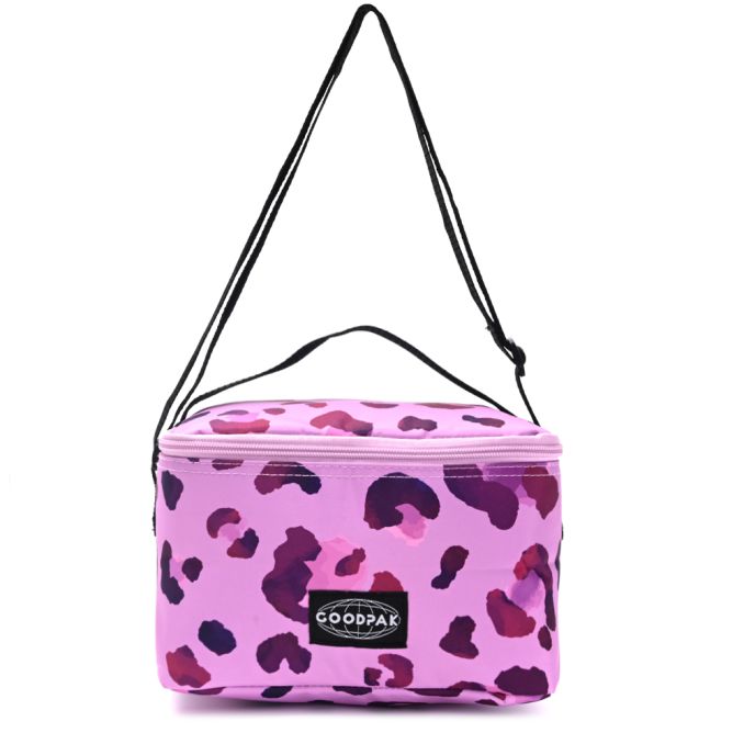 Lunchera Goodpak Animal print violeta 14x22x15 cm x1u.