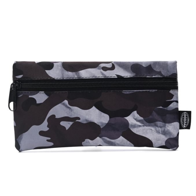 Cartuchera Goodpak print camuflado negro 22x11.5 cm x1u.
