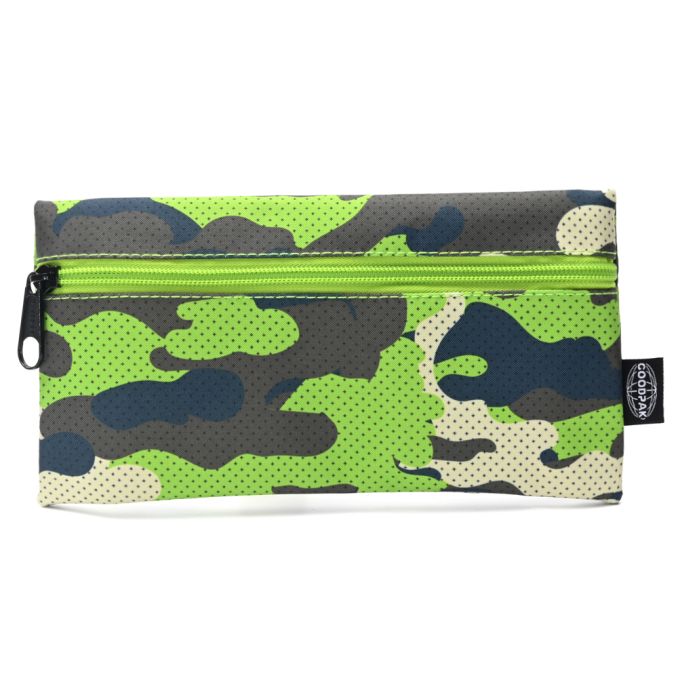 Cartuchera Goodpak print camuflado verde 22x11.5 cm x1u.