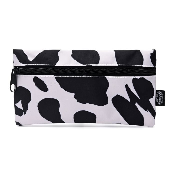 Cartuchera Goodpak Animal print negro 22x11.5 cm x1u.