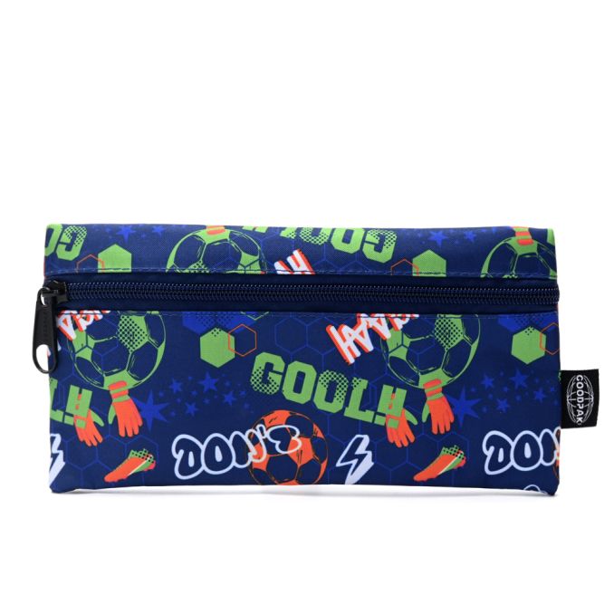 Cartuchera Goodpak print Futbol 22x11.5 cm x1u