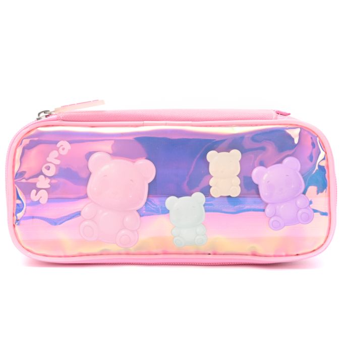 Cartuchera con bolsillo interno y volante Think Happy Gummie Bear 21x9.5x5 - x1u