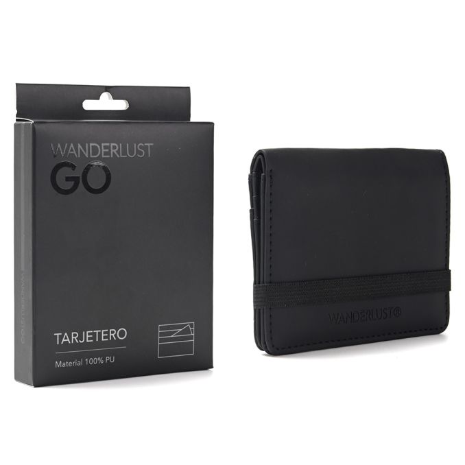 Tarjetero engomado tipo librito con elastico GO; x1u