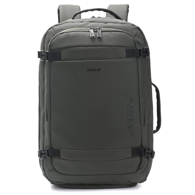 Mochila Travel Go WDLT Army 18 pulg compartimento acolchado portanotebook.expandible. bolsillo ocu