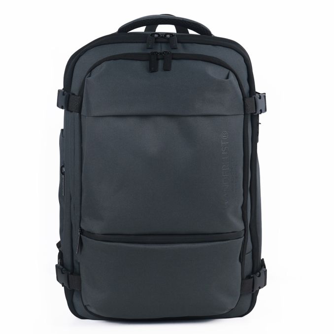 Mochila de Compresion al vacio Travel Go WDLT Gris Oscuro 18.5 pulg cerradura numerica cierres Nro1