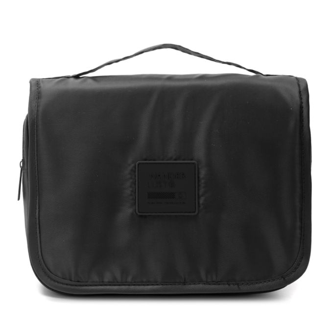 Neceser Wanderlust Negro con varios compartimentos con cierre y gancho para colgar 41x23.5x8.5cm -