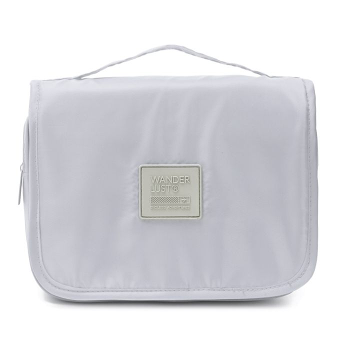Neceser Wanderlust Gris con varios compartimentos con cierre y gancho para colgar 41x23.5x8.5cm - x