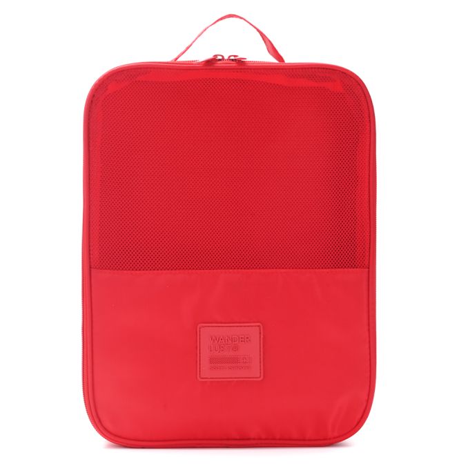 Organizador Wanderlust Cherry con varios compartimentos con cierre 28.4x21x13.5cm - x1u