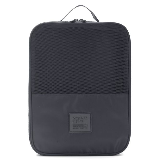 Organizador Wanderlust Gris oscuro con varios compartimentos con cierre 28.4x21x13.5cm - x1u