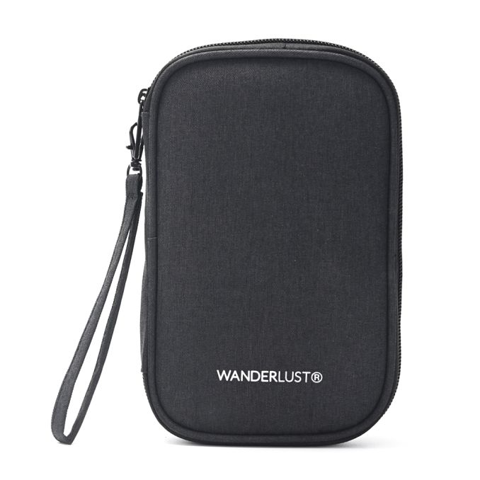 Organizador de cables y accesorios con multiples compartimentos Wanderlust 19x3.5x12cm - x1u
