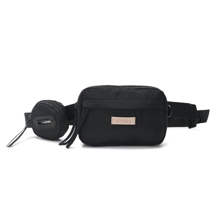 Riñonera mascotas Dogo SKR con porta botella y pocuh para bolsas sanitarias 19x13x4.5cmx1u