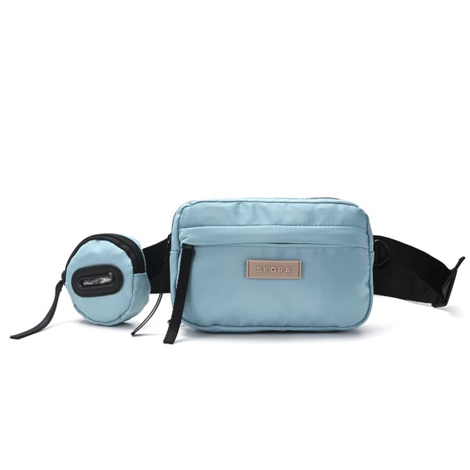 Riñonera mascotas Dogo SKR con porta botella y pocuh para bolsas sanitarias 19x13x4.5cm x1u