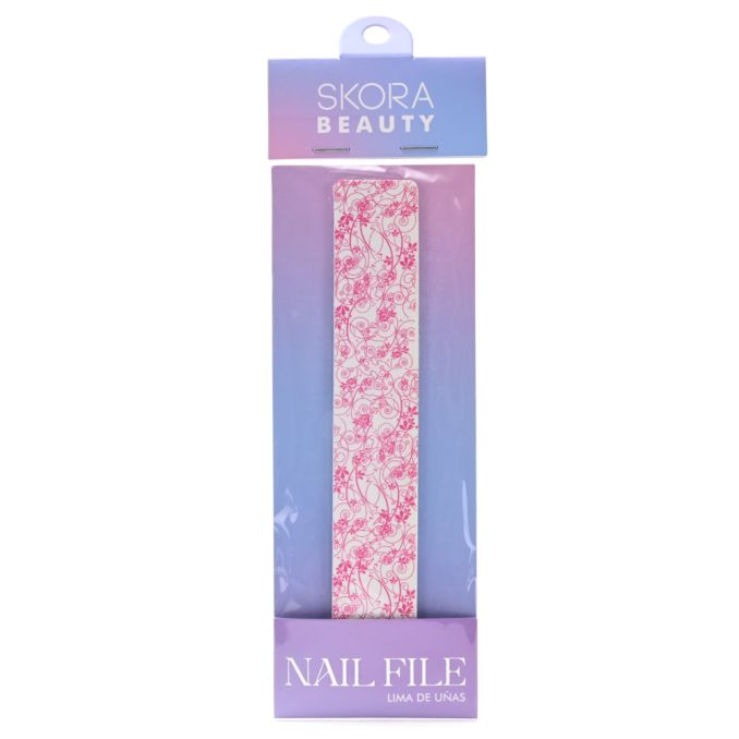 Lima para uñas rectangular estampada x1u