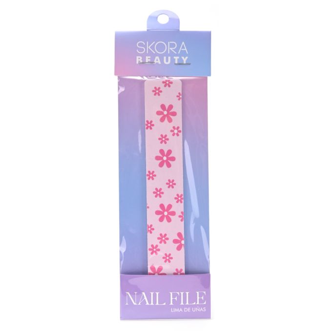 Lima para uñas rectangular estampada x1u