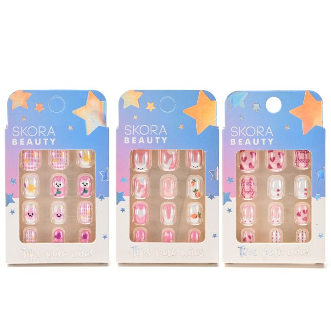 Set uñas postizas infantiles x12u