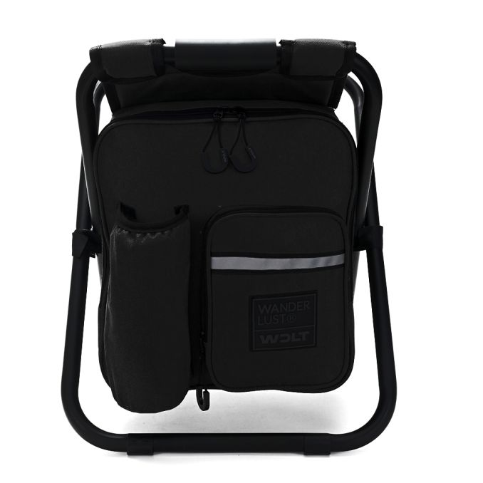 Banco plegable WDLT con mochila conservadora incorporada. ABIERTO 35x28x41cm PLEGADO 50x35x5cm x1u