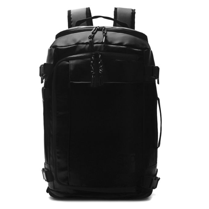 Mochila Travel SKR Negro con apertura frontal,compartimento portanotebook,bolsillo lateral antirro