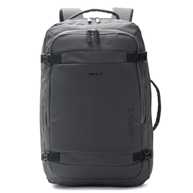 Mochila Travel WDLT Gris Oscuro compartimento acolchado portanotebook,expandible, bolsillo oculto e