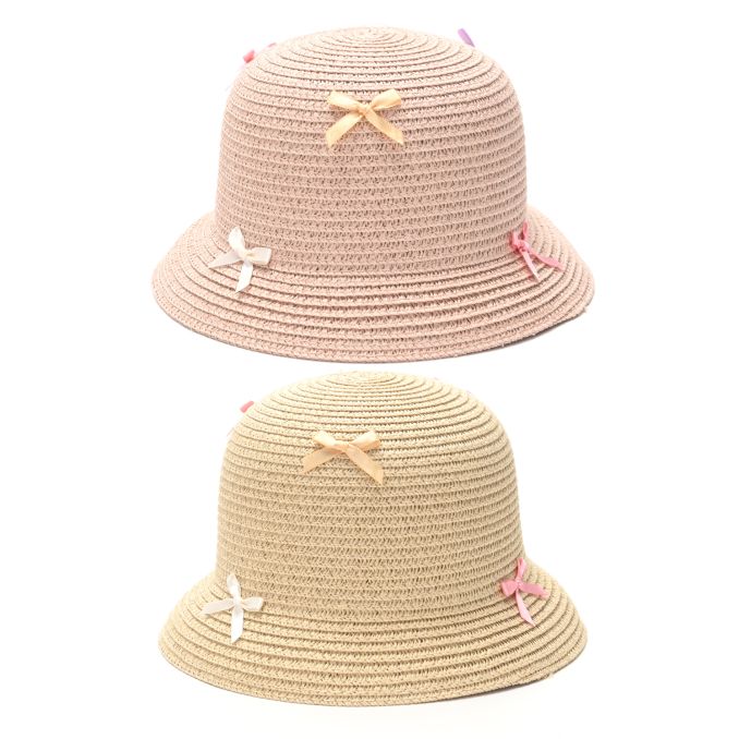 Sombrero nena bombin con moñitos SKR x1u