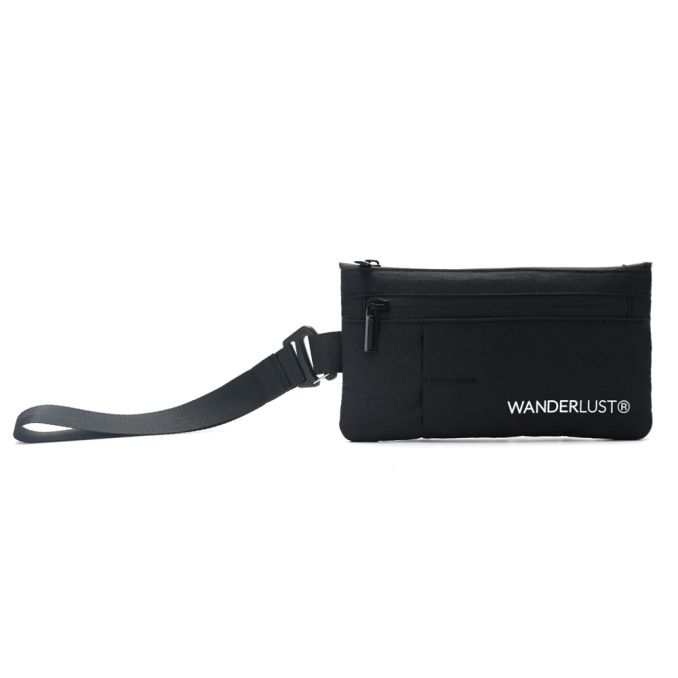 Organizador de Documentos WDLT Negro con cierre y correa de muñeca 18,5x11,5 cm x1u