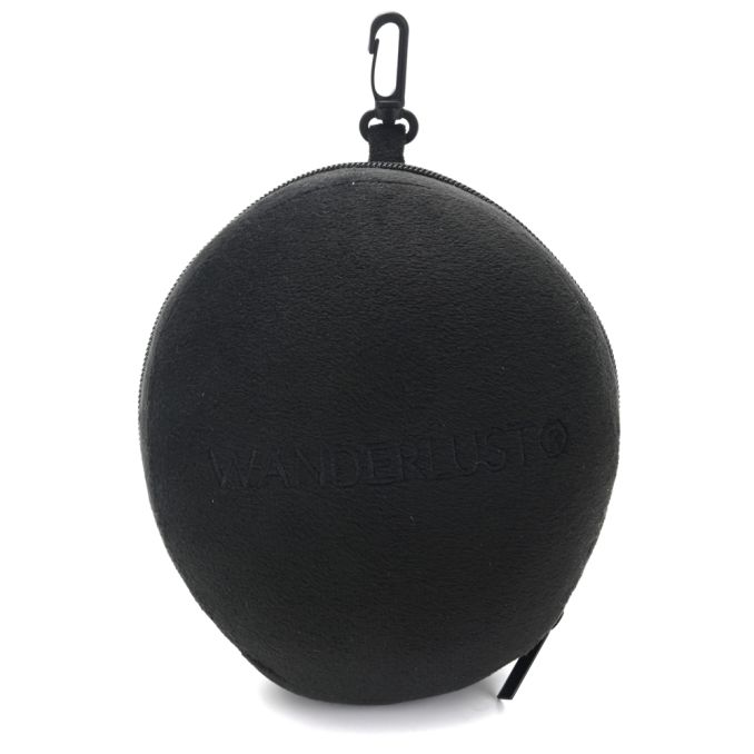 2 en 1 antifaz y almohada plegable con mosqueton Wanderlust Abierta 30x18x5cm,Plegada 18x16x10cm x1