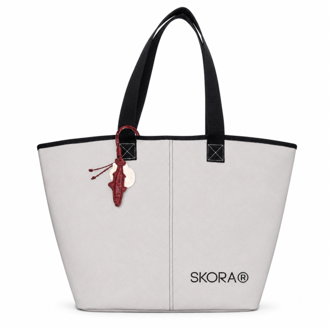 Bolso playero SKR interior impermeable con colgante  55x38x20 x1u