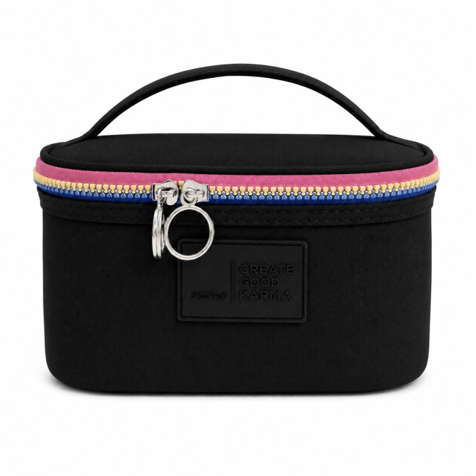 Portacosmetico SKR cierre multicolor 20x11cm x1u