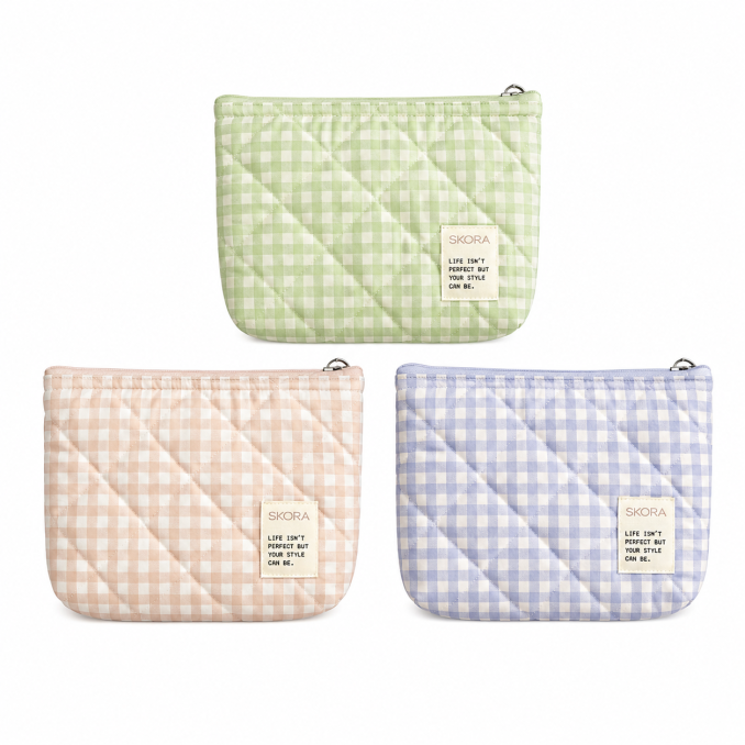 Portacosmetico SKR vichy pastel 24x20cm x1u