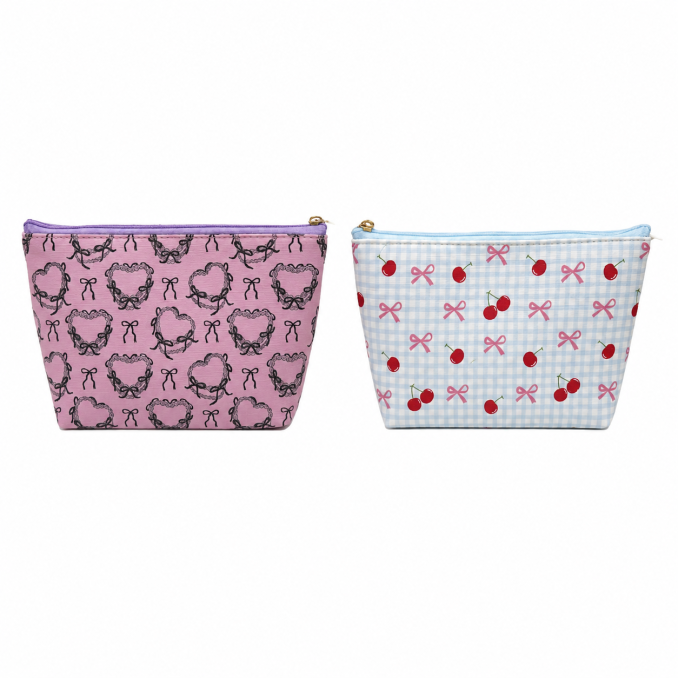 Portacosmetico SKR estampados pu 21x12cm x1u