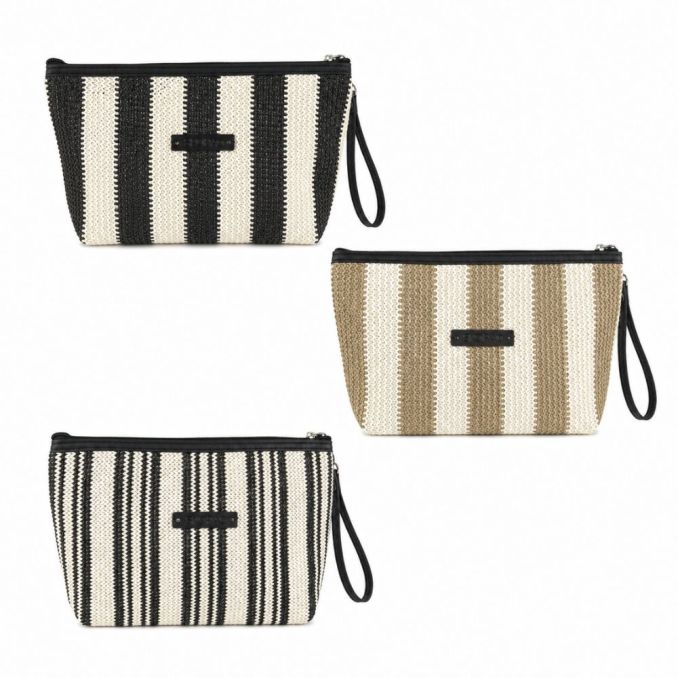 Portacosmetico SKR Summer Edit simil rafia 27x20x8cm x1u