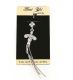 Piercing acero ombligo colgante con strass x1u