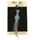 Piercing acero ombligo colgante con strass x1u