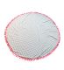 Lona playera 140x140 cuadrillé ByN con borlas; x1u