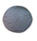 Lona playera 140x140 cuadrillé ByN con borlas; x1u