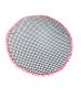 Lona playera 140x140 cuadrillé ByN con borlas; x1u