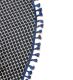 Lona playera 140x140 cuadrillé ByN con borlas; x1u