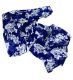 Kimono 125cm largo poliester con mangas flores-liso x1u