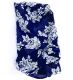 Kimono 125cm largo poliester con mangas flores-liso x1u