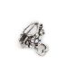 Bolsa broches fundición  plateado strass  mini x12u