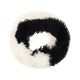 Cuello doble dama piel bicolor pelo largo 78x18 cm  x1u