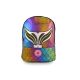 Mochila Teen 35 x 26 x 14 cm sirena bordado holograma x1u