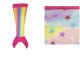 Manta infantil nena cola de sirena multicolor x1u