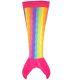 Manta infantil nena cola de sirena multicolor x1u