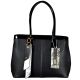 Cartera  Mujer  36X26X16Cm  Combinada Con Charol Negro    x12u.