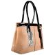Cartera  Mujer  36X26X16Cm  Combinada Con Charol Negro    x12u.