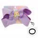 Gomita de pelo infantil moño doble con dije sirena x1u