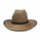 Sombrero Cowboy Alto Simil Paja con ajuste x1u