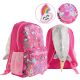 Mochila Lentejuelas Con Capucha Unicornio - 17 Pulg x1u